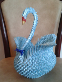 A big swan blue